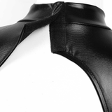 Wet Look Bodycon Mini Dress with G-String / Sexy Clubwear with Cut Out Shoulders and Keyhole Front - EVE's SECRETS