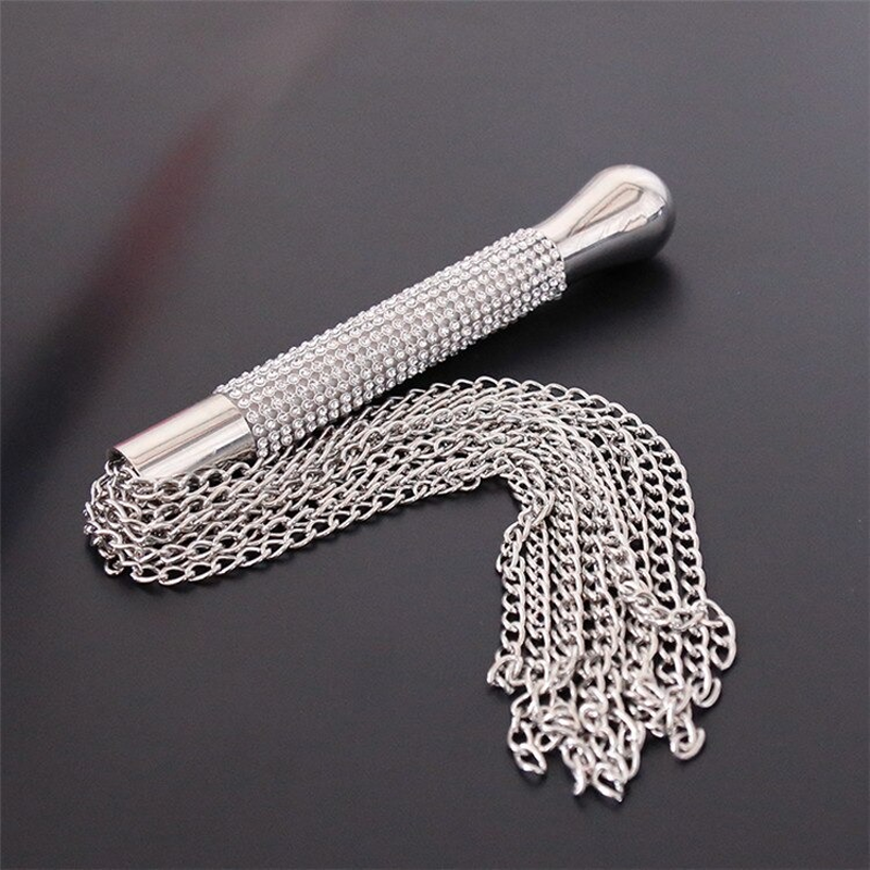 Whip with Metal Chains for Adult Sex Games / Unisex Sex Toy for Couples - EVE's SECRETS