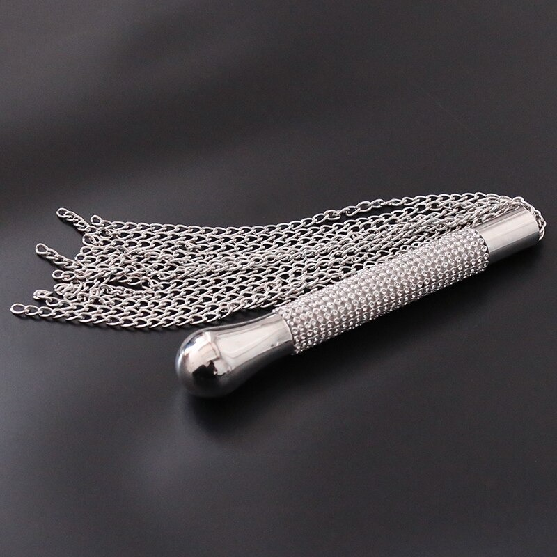 Whip with Metal Chains for Adult Sex Games / Unisex Sex Toy for Couples - EVE's SECRETS