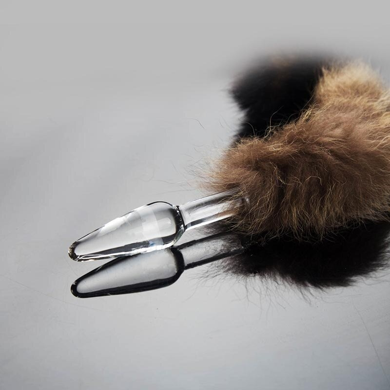 Wild Fox Tail Glass Anal Plug / Female Anal Sex Toy for Adult - EVE's SECRETS