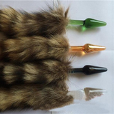 Wild Fox Tail Glass Anal Plug / Female Anal Sex Toy for Adult - EVE's SECRETS