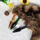 Wild Fox Tail Glass Anal Plug / Female Anal Sex Toy for Adult - EVE's SECRETS