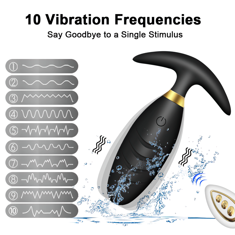 Wireless Anal Butt Plug Vibrator With Remote Control / Anal Prostate Massager Sex Toys - EVE's SECRETS