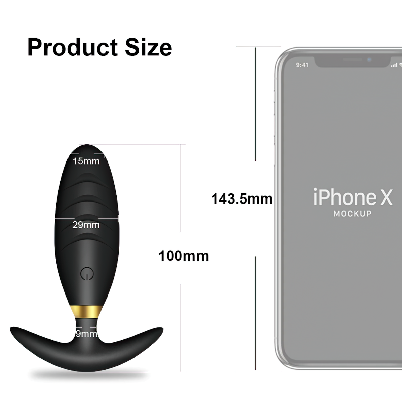 Wireless Anal Butt Plug Vibrator With Remote Control / Anal Prostate Massager Sex Toys - EVE's SECRETS