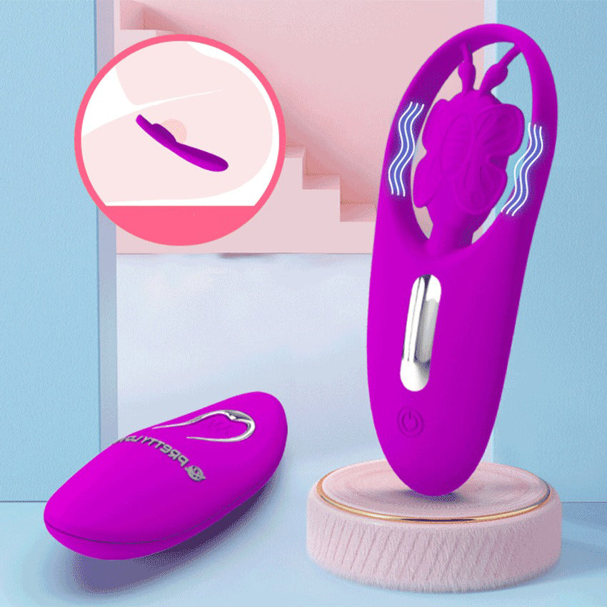 Wireless Clitoral Butterfly Vibrator / Women's G-Spot Stimulator with Remote Control - EVE's SECRETS