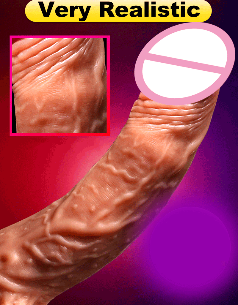 Wireless Squirming Vibrating Dildos / Silicone Realistic Penis / Electric Sex Toys - EVE's SECRETS