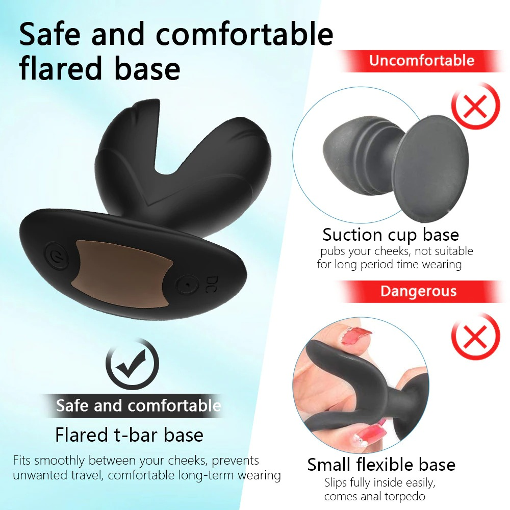Wireless Remote Anal Dilator / Electric Shock Male Prostate Massager / Unisex Silicone Sex Toys - EVE's SECRETS