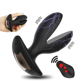 Dilatateur anal à distance sans fil / Masseur de prostate masculin à choc électrique / Jouets sexuels unisexes en silicone
