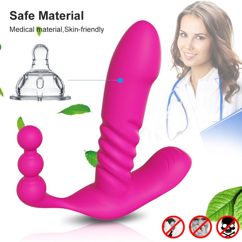 Wireless Remote Automatic Thrusting Dildo / G-Spot Clitoris Stimulator Vibrator For Women - EVE's SECRETS