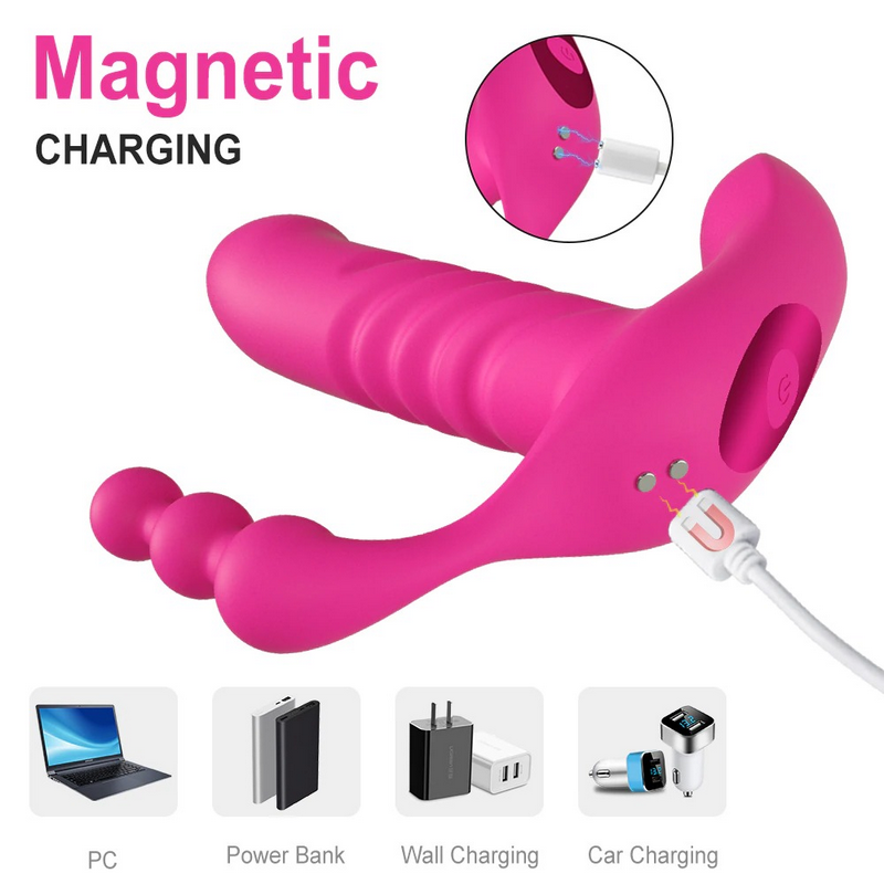 Wireless Remote Automatic Thrusting Dildo / G-Spot Clitoris Stimulator Vibrator For Women - EVE's SECRETS