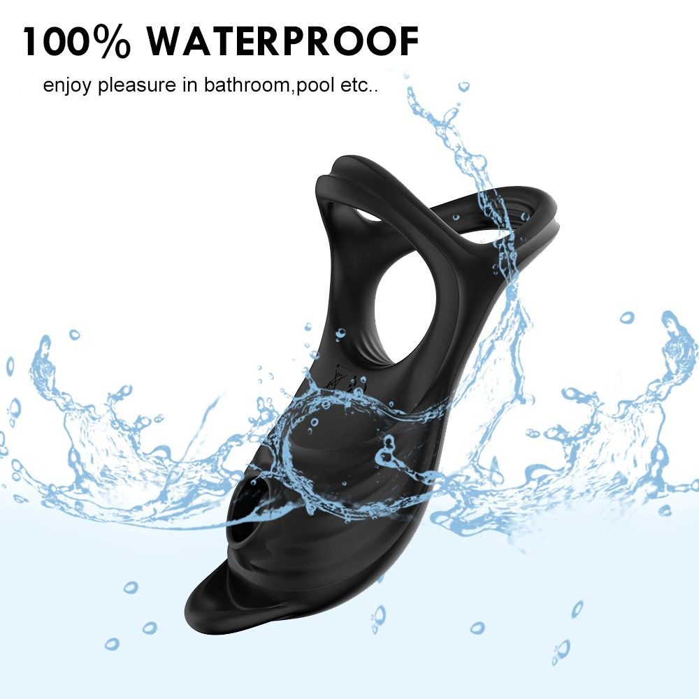 Wireless Remote Control Cockring Vibrator / Comfortable Male Triple Penis Ring / Adult Sex Toys - EVE's SECRETS