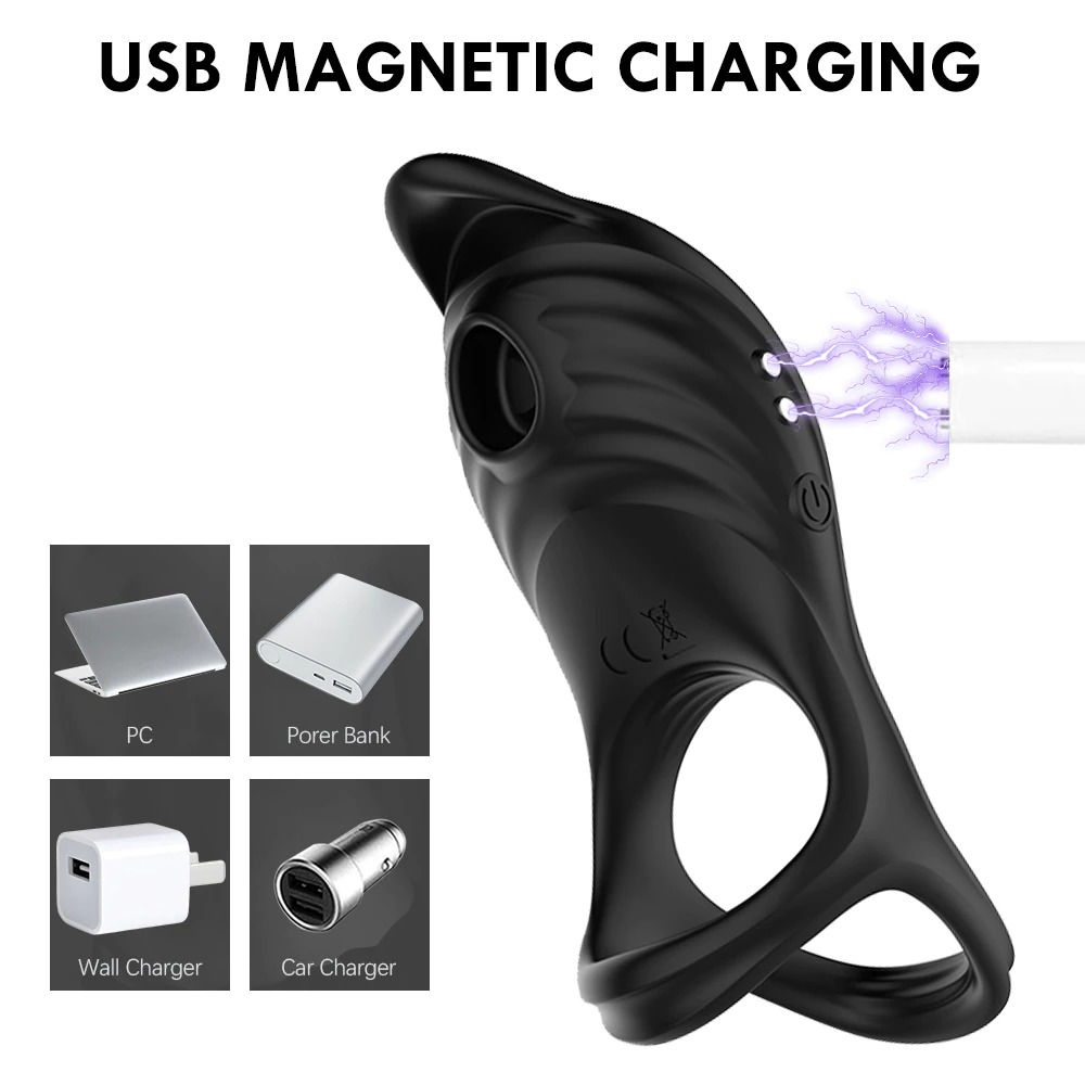Wireless Remote Control Cockring Vibrator / Comfortable Male Triple Penis Ring / Adult Sex Toys - EVE's SECRETS