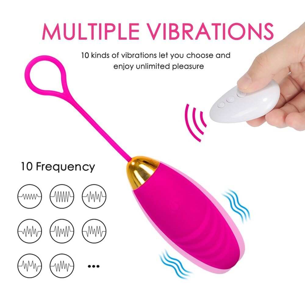 Wireless Remote Control Vibrating Bullet Egg / USB Rechargeable Adult Vibrators / Ladies Sex Toy - EVE's SECRETS