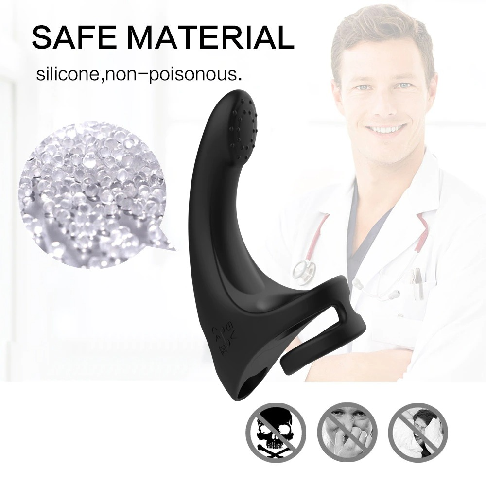 Wireless Remote Penis and Perineum Massager with Cоск Rings / G-Spot Vibrator / Prostate Stimulator - EVE's SECRETS