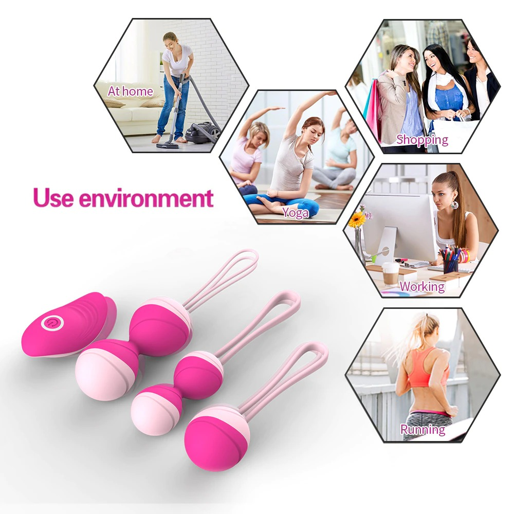 Wireless Remote Vaginal Kegel Balls / 10 Speed Vibrating Eggs / Adult Sex Toys for Women - EVE's SECRETS