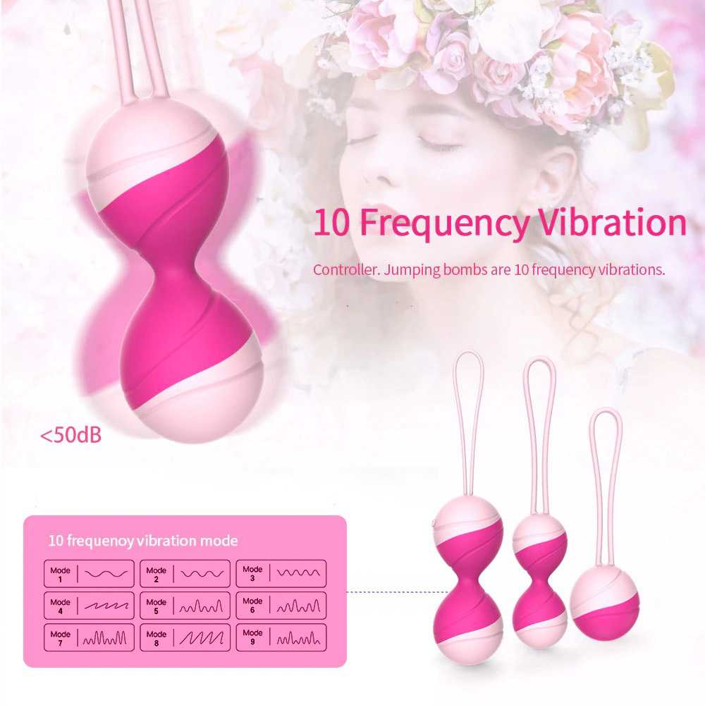 Wireless Remote Vaginal Kegel Balls / 10 Speed Vibrating Eggs / Adult Sex Toys for Women - EVE's SECRETS