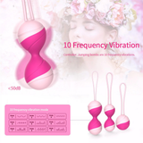 Wireless Remote Vaginal Kegel Balls / 10 Speed Vibrating Eggs / Adult Sex Toys for Women - EVE's SECRETS