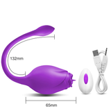 Wireless Rose Vibrator for Women / Female Clitoral Stimulator with Remote Control / Adults Sex Toys - EVE's SECRETS