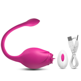 Wireless Rose Vibrator for Women / Female Clitoral Stimulator with Remote Control / Adults Sex Toys - EVE's SECRETS