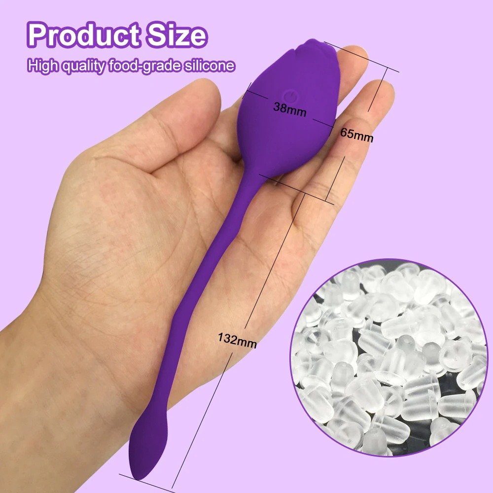 Wireless Rose Vibrator for Women / Female Clitoral Stimulator with Remote Control / Adults Sex Toys - EVE's SECRETS