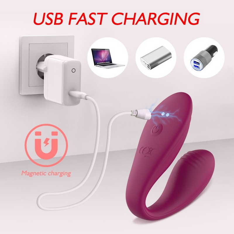Wireless Sex Toys For Couple / USB Charger Female Dildo / Vibrating G-Spot Clitoris Stimulator - EVE's SECRETS