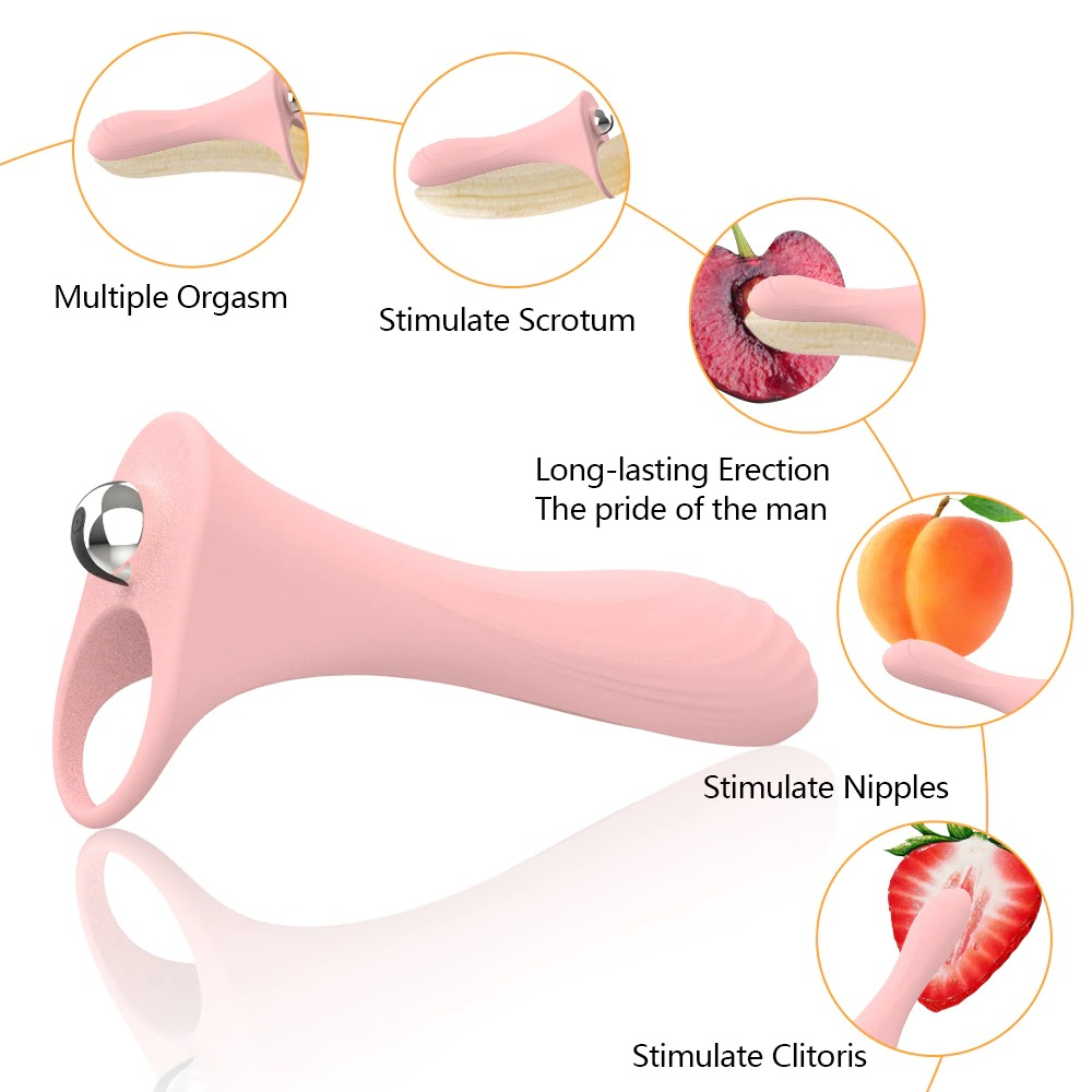 Wireless Silicone Double Penetration Vibrator / Waterproof Sex Toy Dildo for Men - EVE's SECRETS