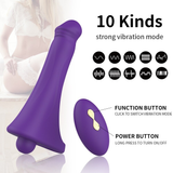 Wireless Silicone Double Penetration Vibrator / Waterproof Sex Toy Dildo for Men - EVE's SECRETS