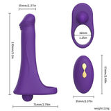 Wireless Silicone Double Penetration Vibrator / Waterproof Sex Toy Dildo for Men - EVE's SECRETS