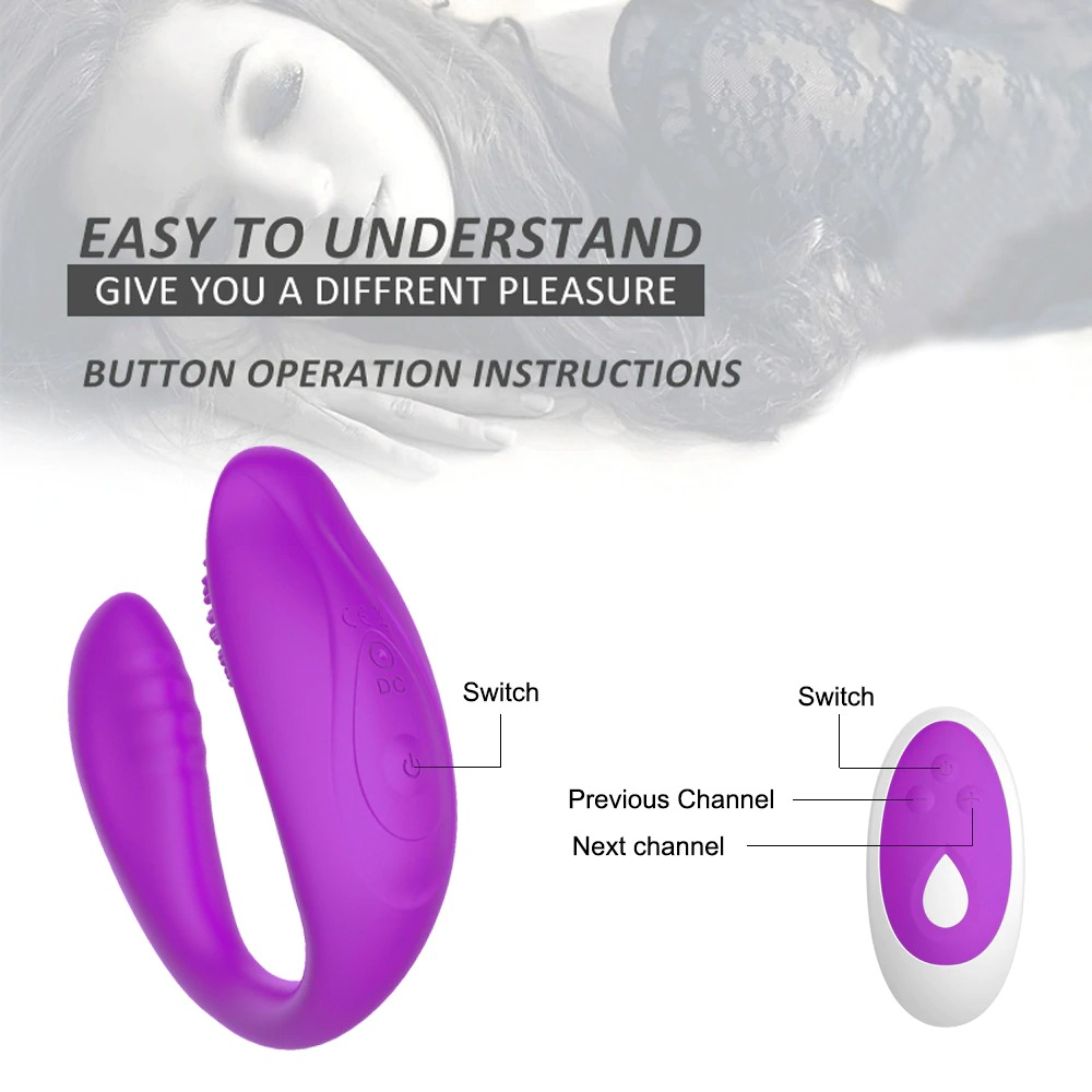 Wireless Silicone Double Stimulator / Adult Vibrator for Women / Rechargeable Sex Toy - EVE's SECRETS