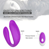 Wireless Silicone Double Stimulator / Adult Vibrator for Women / Rechargeable Sex Toy - EVE's SECRETS