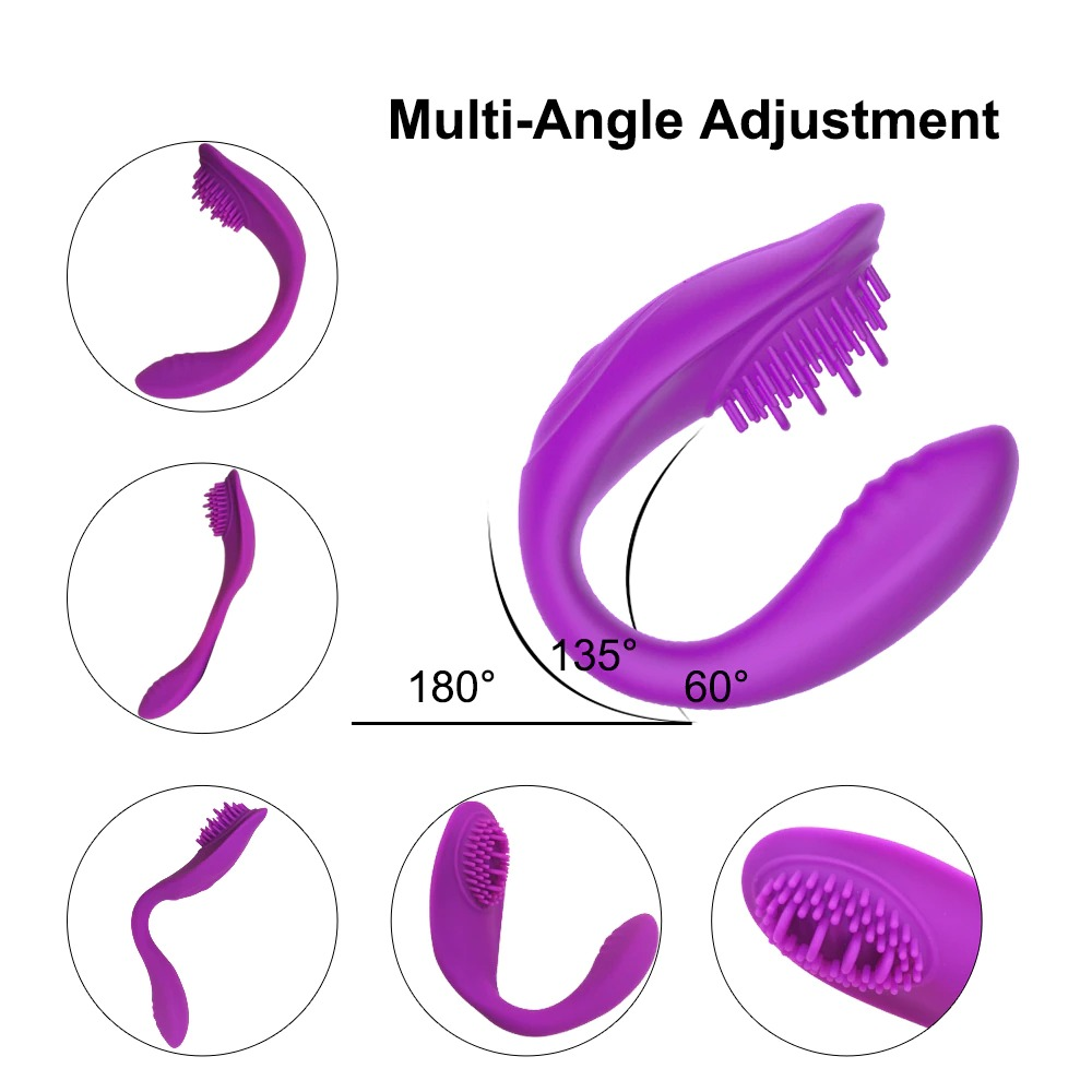 Wireless Silicone Double Stimulator / Adult Vibrator for Women / Rechargeable Sex Toy - EVE's SECRETS