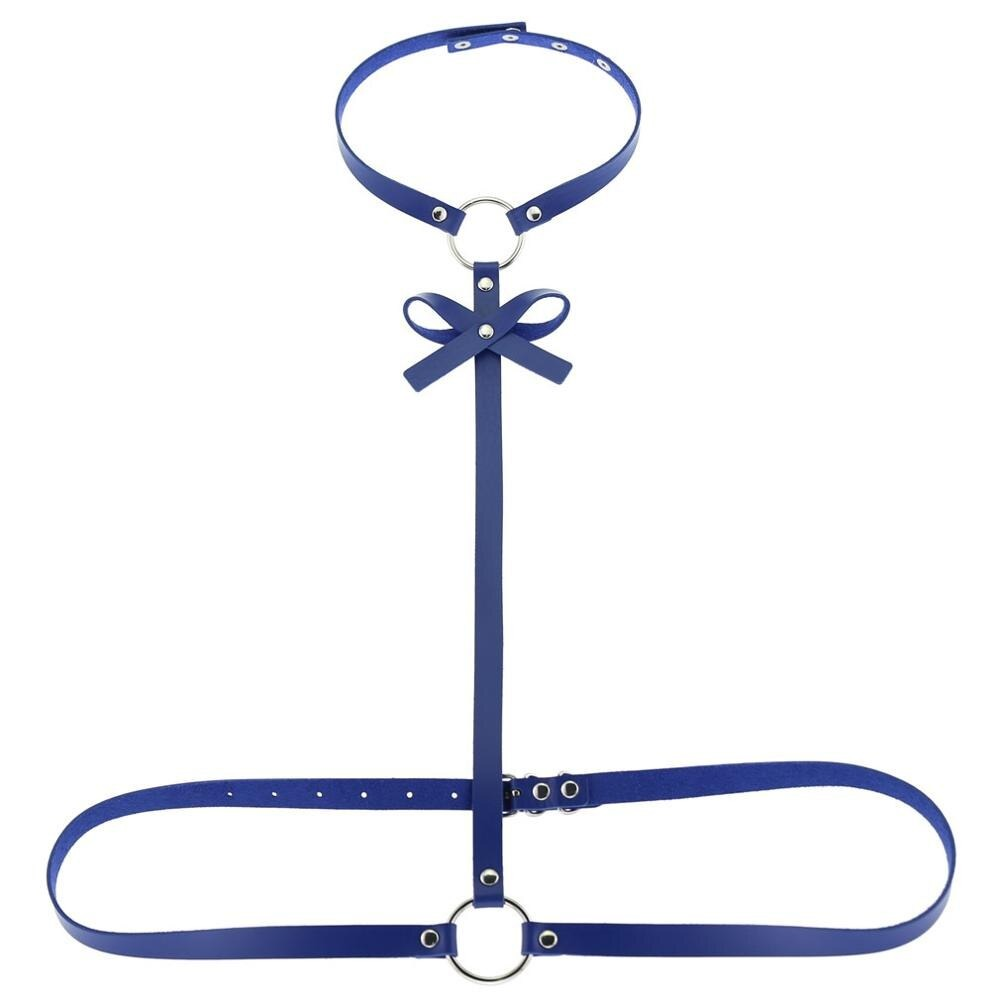Women Beach Collar Choker / Body Leather Harness / Bondage Style Accessory - EVE's SECRETS