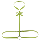Women Beach Collar Choker / Body Leather Harness / Bondage Style Accessory - EVE's SECRETS