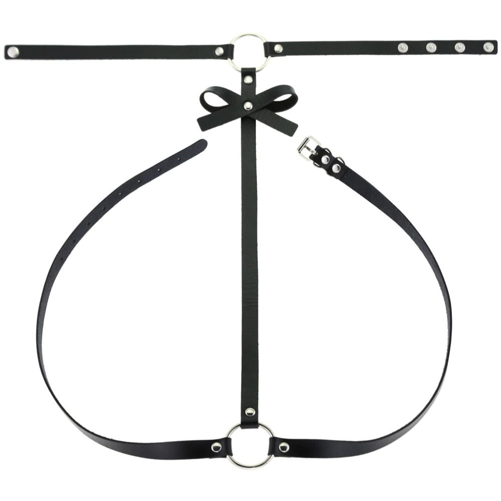 Women Beach Collar Choker / Body Leather Harness / Bondage Style Accessory - EVE's SECRETS