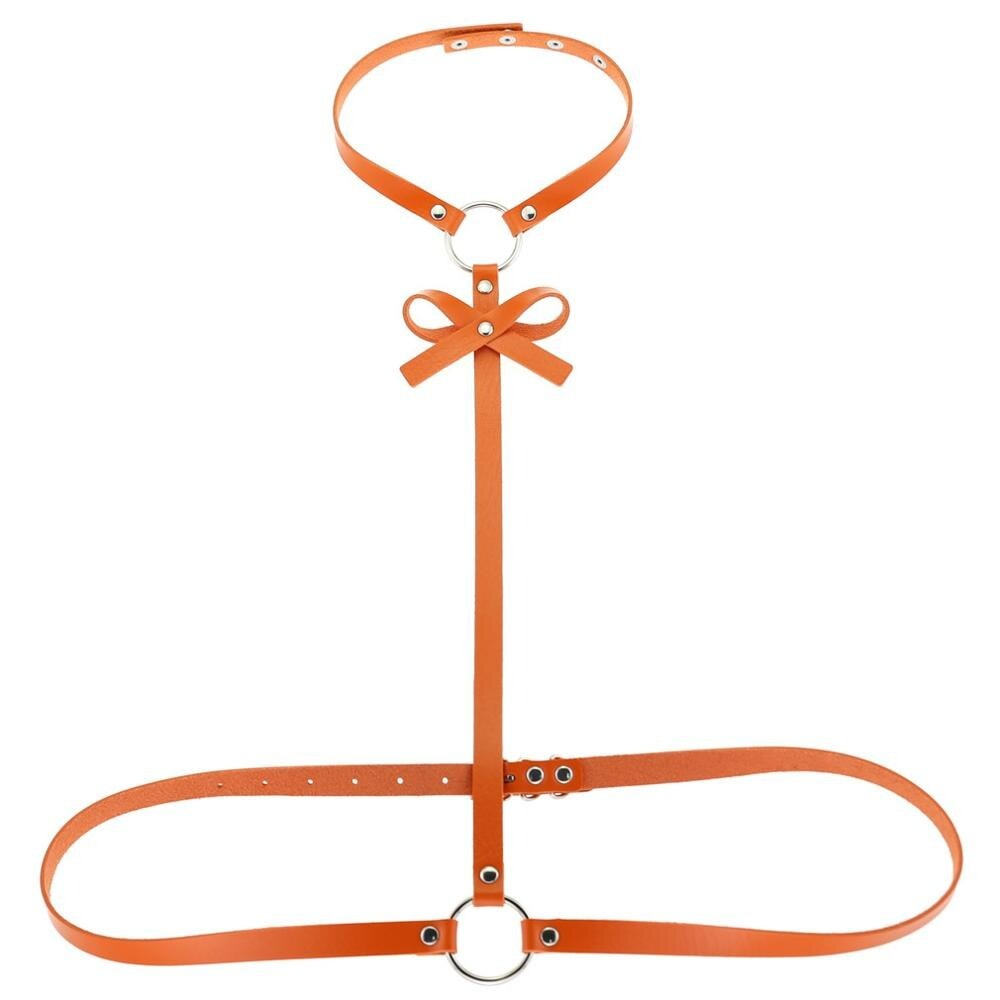 Women Beach Collar Choker / Body Leather Harness / Bondage Style Accessory - EVE's SECRETS