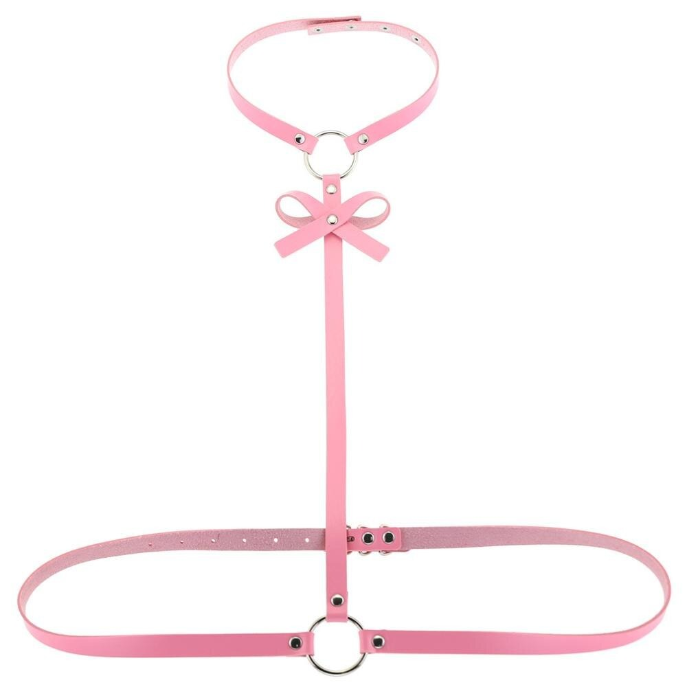 Women Beach Collar Choker / Body Leather Harness / Bondage Style Accessory - EVE's SECRETS