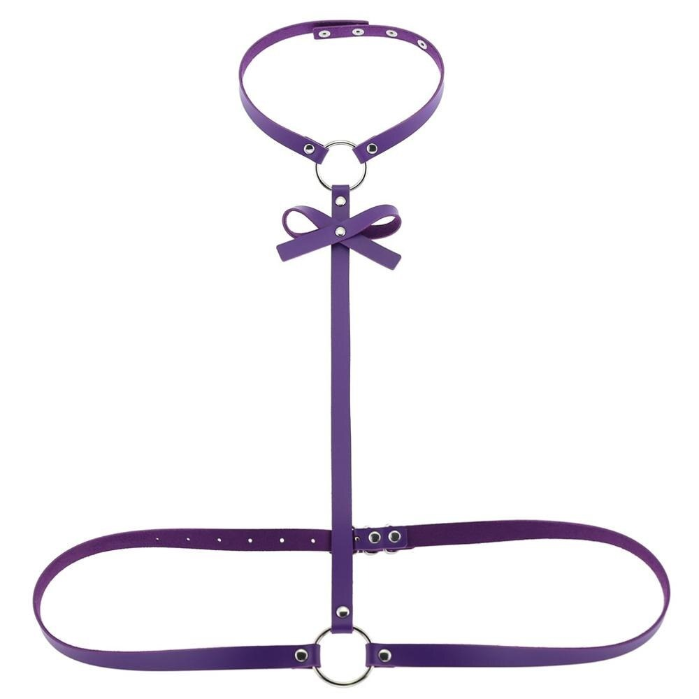 Women Beach Collar Choker / Body Leather Harness / Bondage Style Accessory - EVE's SECRETS
