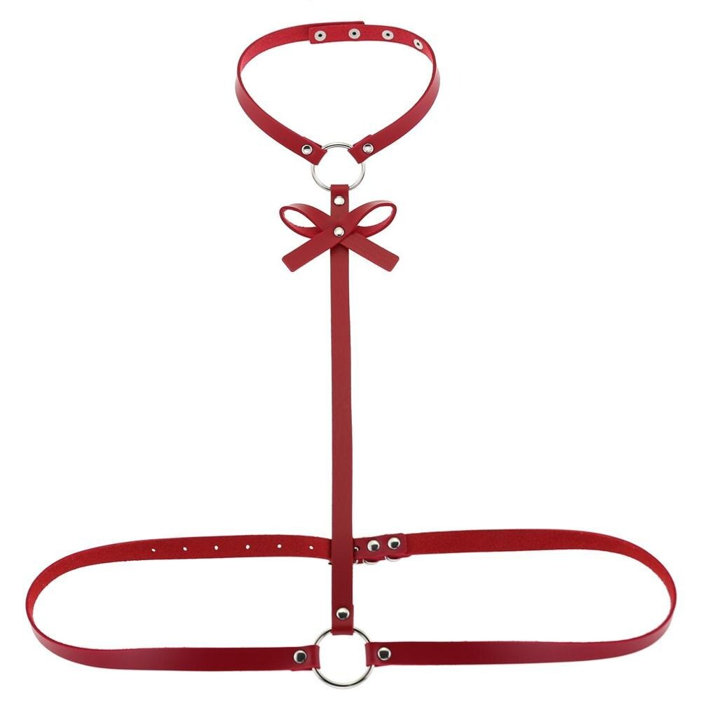 Women Beach Collar Choker / Body Leather Harness / Bondage Style Accessory - EVE's SECRETS