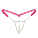 Women Sexy Pearl Mini Slip Tanga Panties / Thong Sissy Hot T-Back Nightwear Underwear - EVE's SECRETS