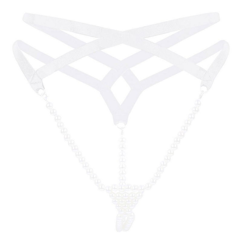 Women Sexy Pearl Mini Slip Tanga Panties / Thong Sissy Hot T-Back Nightwear Underwear - EVE's SECRETS