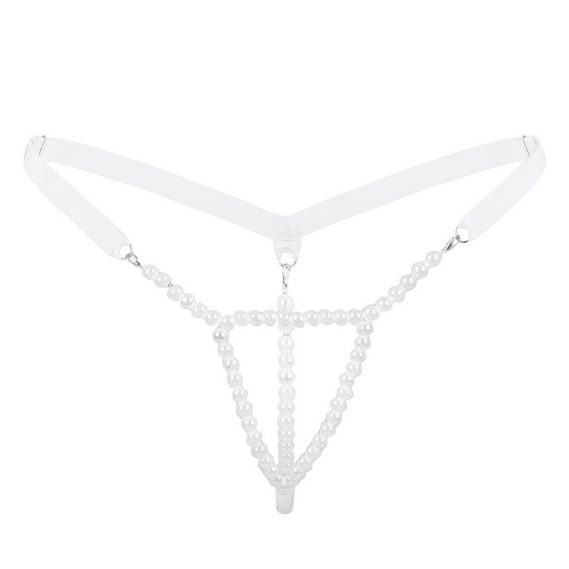 Women Sexy Pearl Mini Slip Tanga Panties / Thong Sissy Hot T-Back Nightwear Underwear - EVE's SECRETS