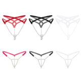 Women Sexy Pearl Mini Slip Tanga Panties / Thong Sissy Hot T-Back Nightwear Underwear - EVE's SECRETS