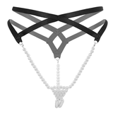 Damen Sexy Pearl Mini Slip Tanga Höschen / Tanga Sissy Hot T-Back Nachtwäsche Unterwäsche