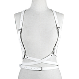 Women's Adjustable Synthetic Leather Body Harness / Adult Chest Garters in Gothic Style - EVE's SECRETS