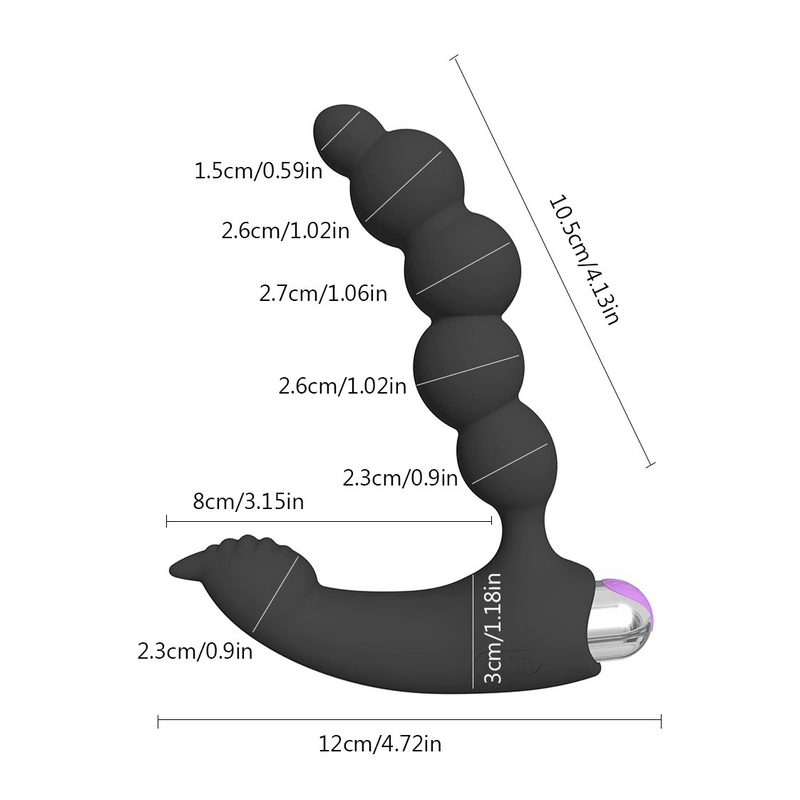 Anal Beads Vibrator / Double Masturbator / Prostate Massager - EVE's SECRETS