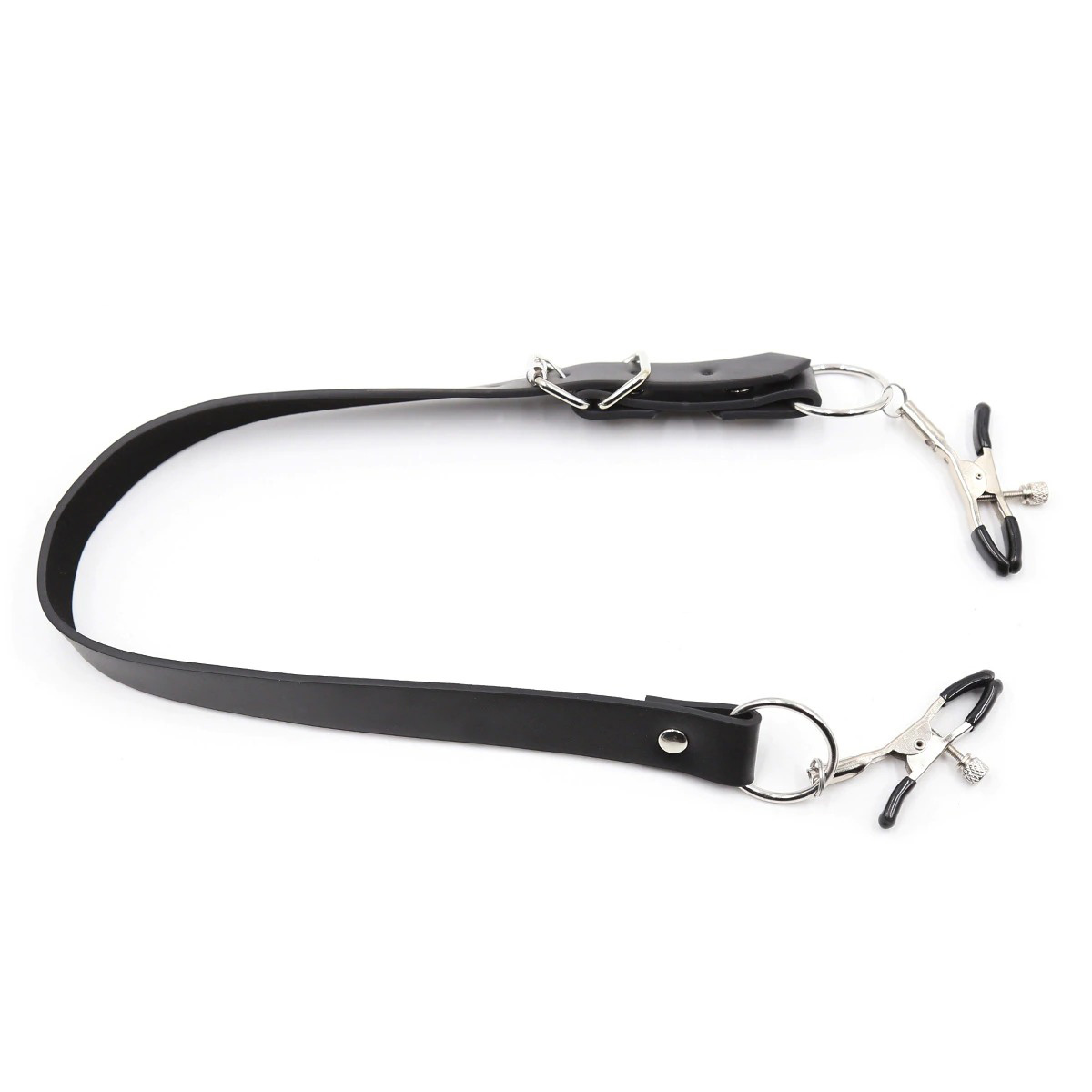Women's BDSM Bondage of PU Leather / Spreader Straps for Vagina with Clamps - EVE's SECRETS