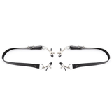 Women's BDSM Bondage of PU Leather / Spreader Straps for Vagina with Clamps - EVE's SECRETS