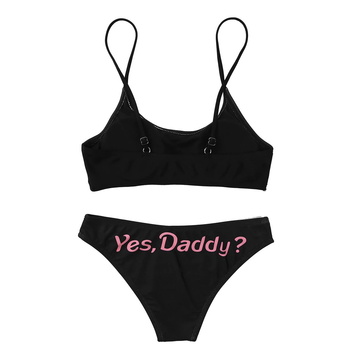 Women's Bikinis Set Straps with Letters / Bra Tops with Low Waist Briefs - EVE's SECRETS