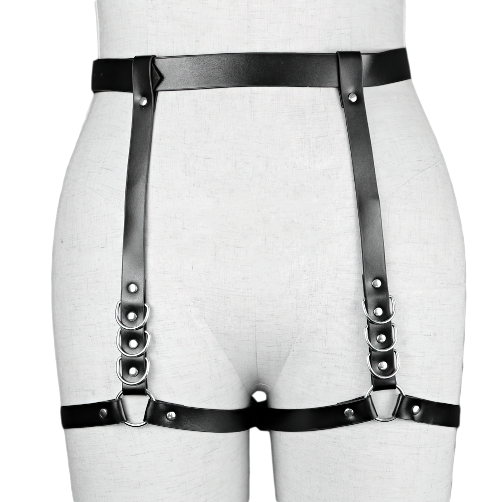 Women's Black Adjustable Bondage Full Body Harness / Sexy Female BDSM Accessories - EVE's SECRETS