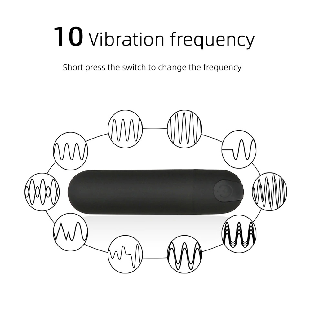 Women's Black Clitoral Stimulator / Erotic G-Spot Vibrator / Adult Mini Sex Toy - EVE's SECRETS